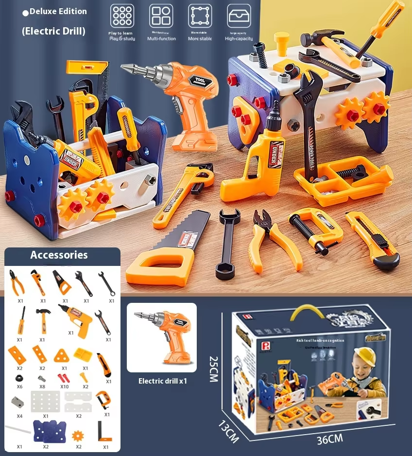 Multi Function DIY Tool Table Little Engineer Pretend Play Kit - 311
